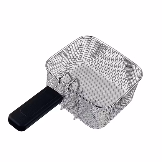 Friteuse chaude numérique domestique avec boîtier en acier inoxydable à brosse